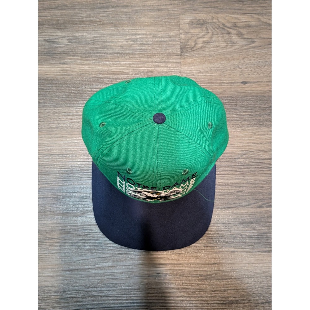 Notre Dame Fighting Irish Adidas‎ Snapback Hat Cap Adult Green Blue Adjustable - Picture 3 of 8